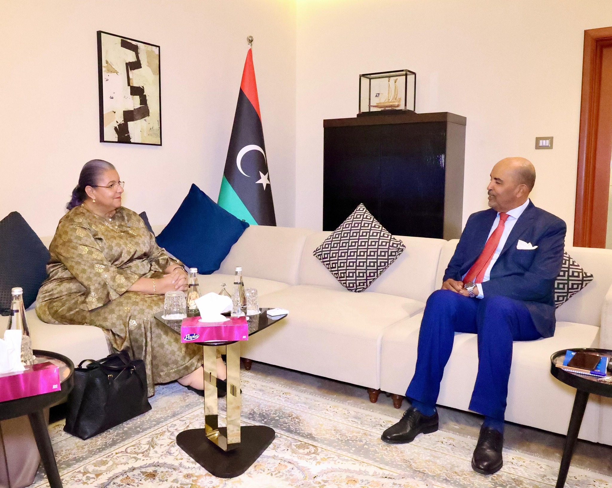 المبعوثة الأممية إلى ليبيا تلتقي الكوني