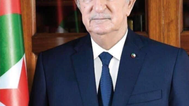 الرئيس الجزائري عبد المجيد تبون