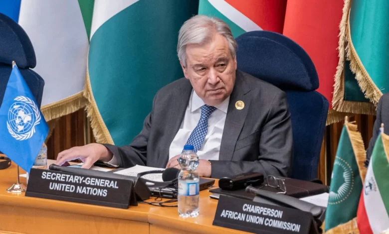 الأمين العام للأمم المتحدة أنطونيو غوتيريش