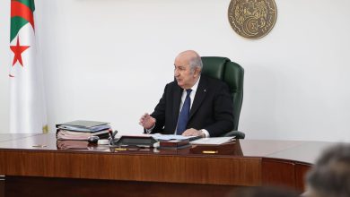 الرئيس الجزائري عبد المجيد تبون