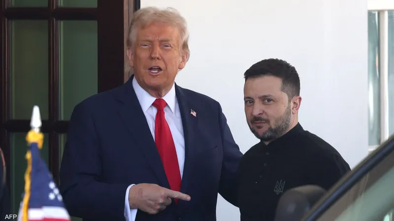 فولوديمير زيلينسكي ودونالد ترامب