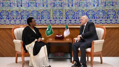 وزير الدولة وزير الخارجية الجزائري أحمد عطاف يستقبل نائبة رئيس مفوضية الاتحاد الافريقي