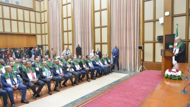 رئيس المجلس الشعبي الوطني الجزائري يلقي كلمة بمناسبة تنصيب لجنة خاصة لصياغة مقترح قانون تجريم الاستعمار