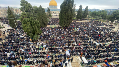environ 90000 palestiniens accomplissent la prière du vendredi à al AQSA