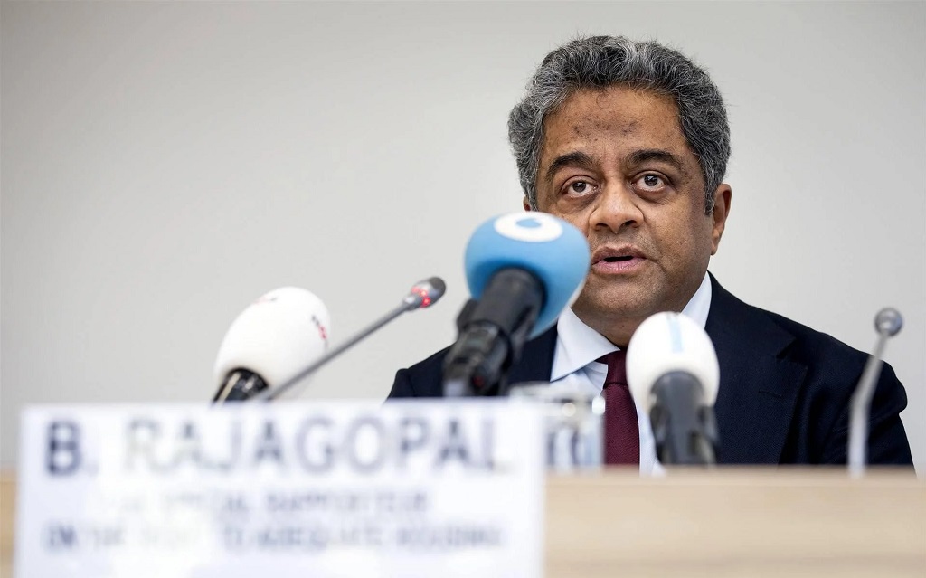 بالاكريشنان راجاغوبال المقرر الأممي المعني بالحق في السكن