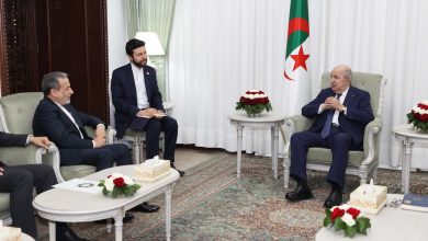 الرئيس الجزائري عبد المجيد تبون يستقبل وزير الخارجية الإيراني