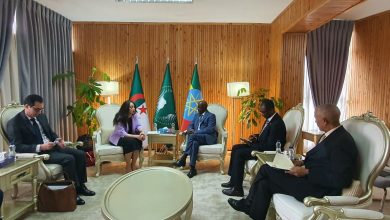 منصوري تُستقبل في أديس أبابا من قبل كاتب الدولة الإثيوبي للشؤون السياسية والاقتصادية