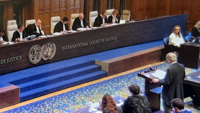 افتتاح الجلسات العلنية بمحكمة العدل الدولية في لاهاي