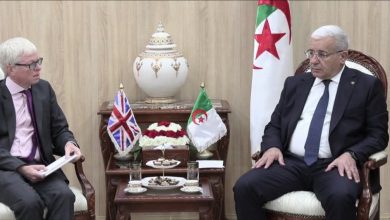 M. Boughali reçoit l'ambassadeur du Royaume-Uni, de Grande Bretagne et d'Irlande du Nord auprès de l'Algérie
