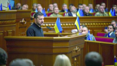 الرئيس الأوكراني فولوديمير زيلينسكي