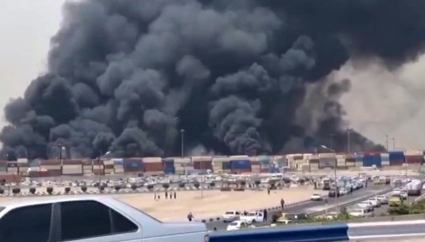 انفجار في ميناء جنوب إيران