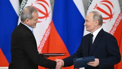 فلاديمير بوتين ومسعود بزشكيان