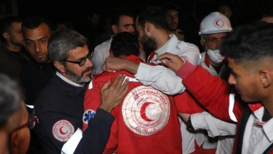 La présidente du Croissant rouge algérien présente ses condoléances aux familles des bénévoles du Croissant rouge palestinien morts en mission