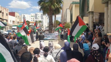 المغرب: احتجاجات حاشدة للمطالبة بإسقاط كل أشكال التطبيع مع الكيان الصهيوني