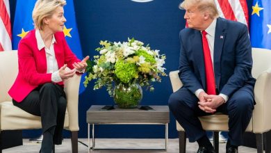 دونالد ترامب وأورسولا فون دير لاين