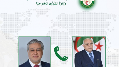 M. Attaf reçoit un appel téléphonique de son homologue pakistanais