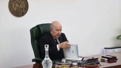 الرئيس الجزائري عبد المجيد تبون