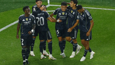 لم يجد ريال مدريد صعوبة في تجاوز سالزبورغ (رويترز)