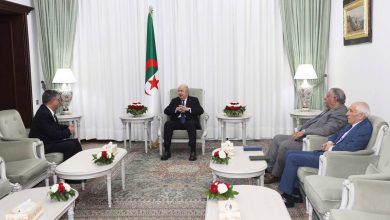 الرئيس الجزائري يستقبل السفير التشيلي