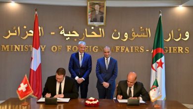 شايب يستقبل وزير العدل والشرطة لكونفدرالية سويسرا