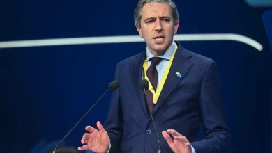 وزير الخارجية والتجارة الإيرلندي سيمون هاريس.