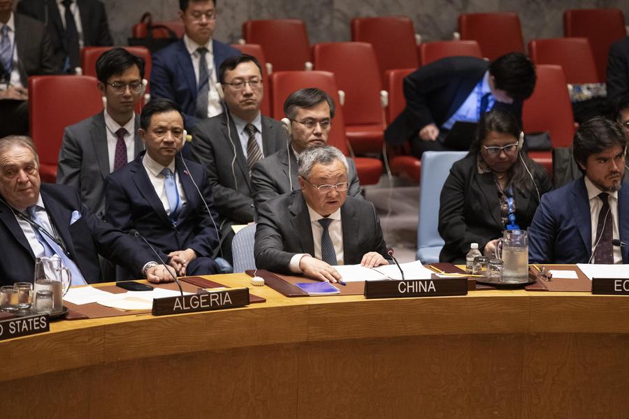 Le représentant permanent de la Chine auprès des Nations Unies, Fu Cong,