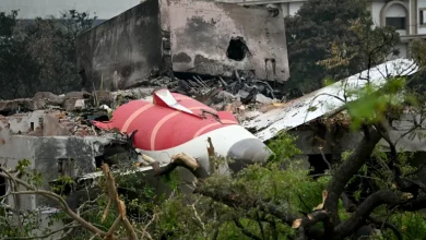 تحطم الطائرة الهندية