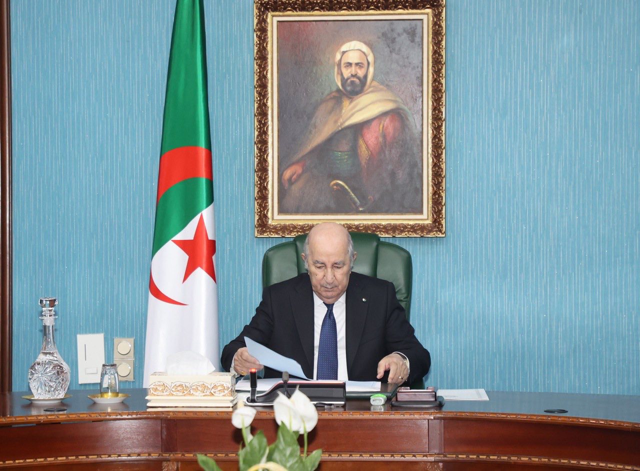 الرئيس الجزائري عبد المجيد تبون