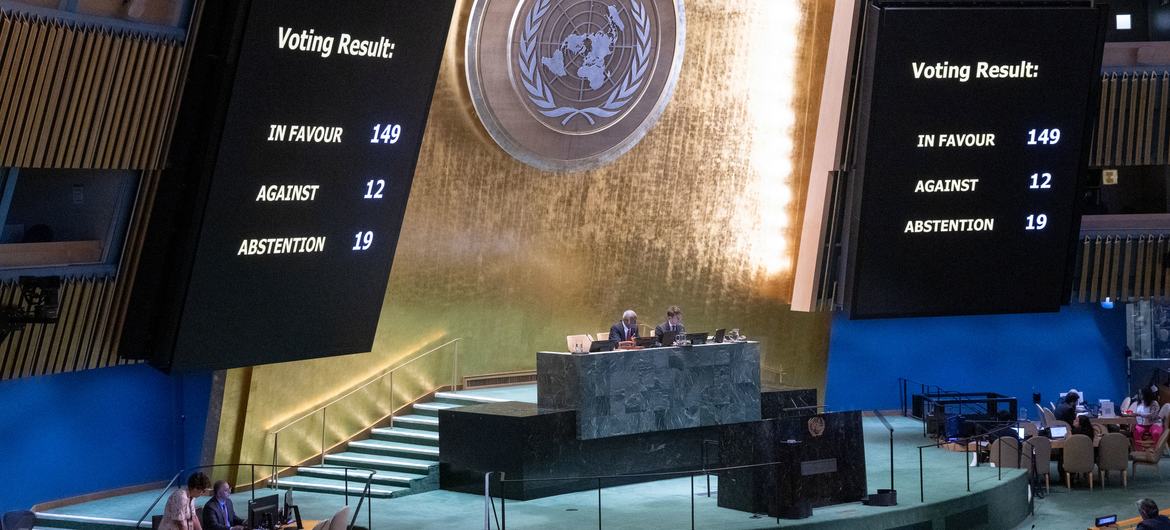 Palestinian National Council Welcomes UN General Assembly Resolution Demanding Immediate Ceasefire in Gaza