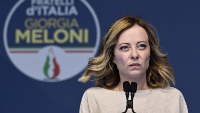 رئيسة الوزراء الإيطالية، جورجيا ميلوني