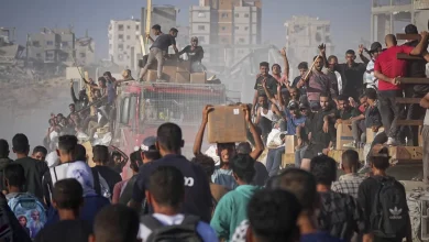 توزيع المساعدات في غزة