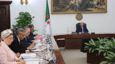 اجتماع مجلس الوزراء الجزائري