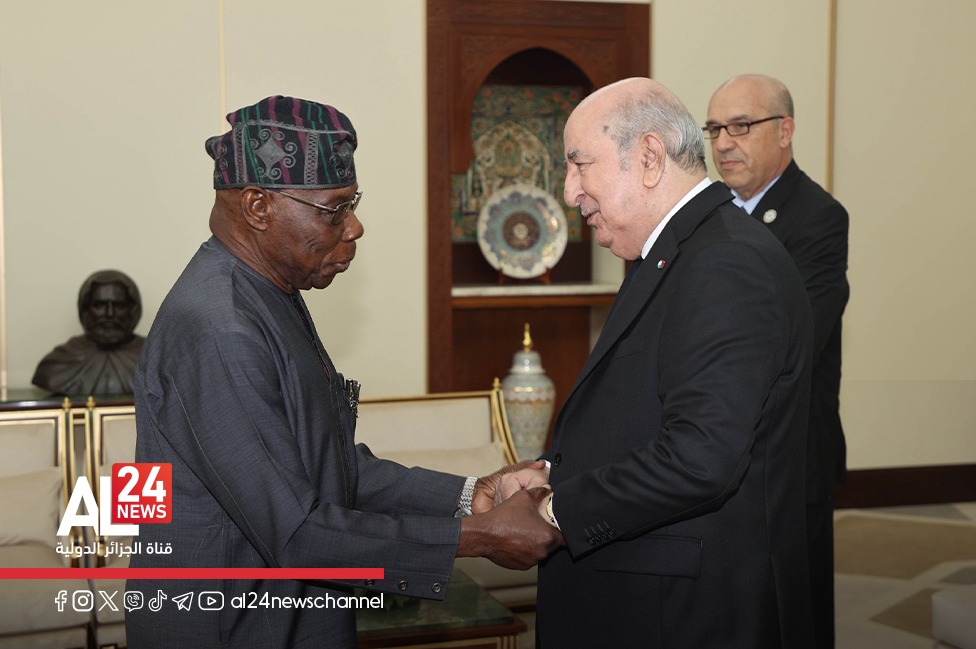 الرئيس الجزائري يستقبل رئيس نيجيريا الأسبق، رئيس المجلس الاستشاري لمعرض التجارة البينية الإفريقية