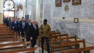 الرئيس اللبناني يزور كاتدرائية السيدة الافريقية بالجزائر العاصمة