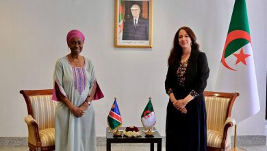 منصوري تستقبل سفيرة جمهورية ناميبيا عقب انتهاء مهامها لدى الجزائر
