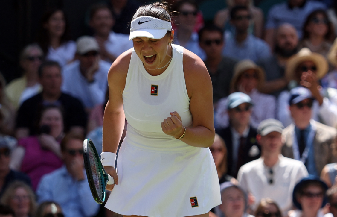 أنيسيموفا تفاجئ سابالينكا وتصعد إلى نهائي بطولة ويمبلدون