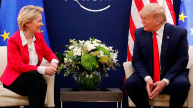 دونالد ترامب وأورسولا فون دير لاين