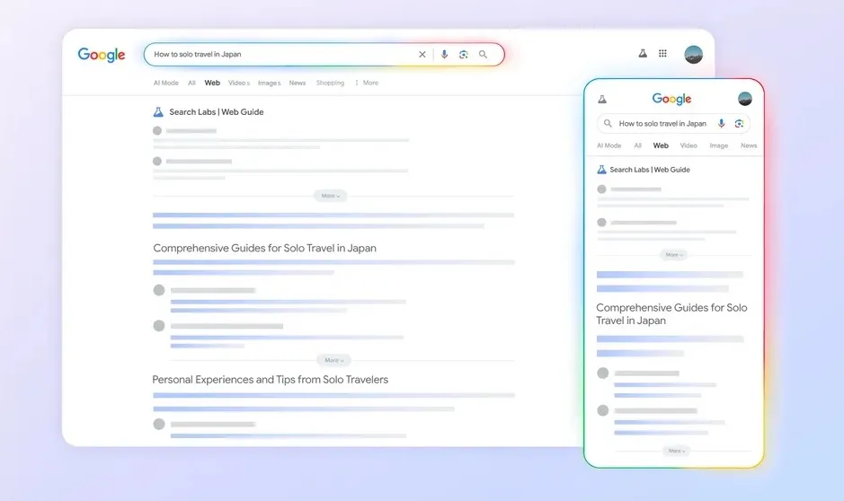 غوغل تطلق خاصية ويب غايد