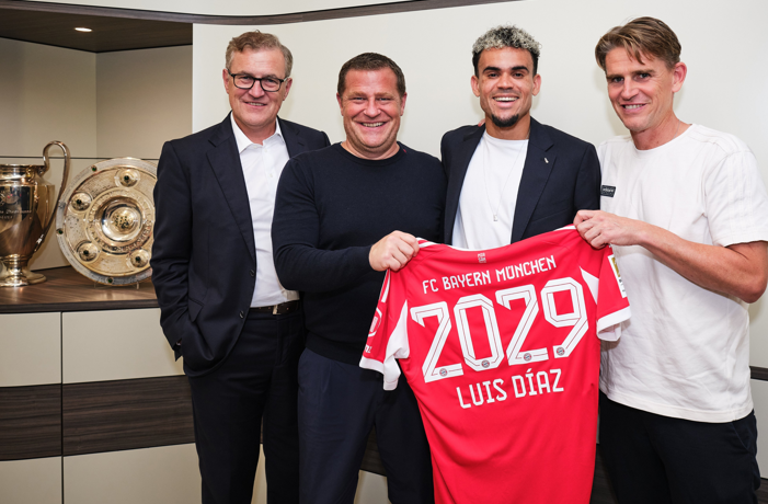 بايرن ميونخ يعلن تعاقده مع الكولومبي لويس دياز