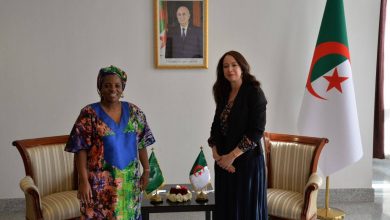 منصوري تستقبل مديرة شؤون المرأة والمساواة بين الجنسين والشباب بمفوضية الاتحاد الإفريقي