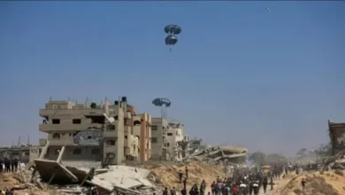 إسقاط المساعدات جوا على غزة