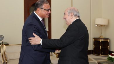 الرئيس الجزائري يستقبل سفير مصر