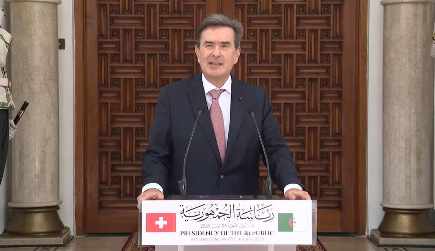 سفير كونفدرالية سويسرا بالجزائر، بيار إيف فوكس