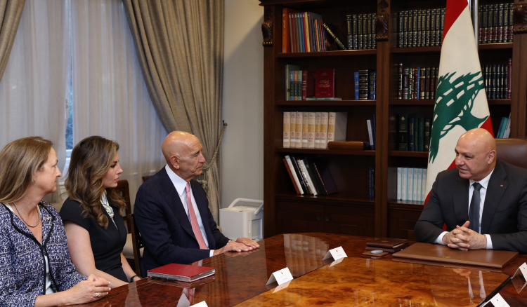 جوزيف عون وتوماس براك