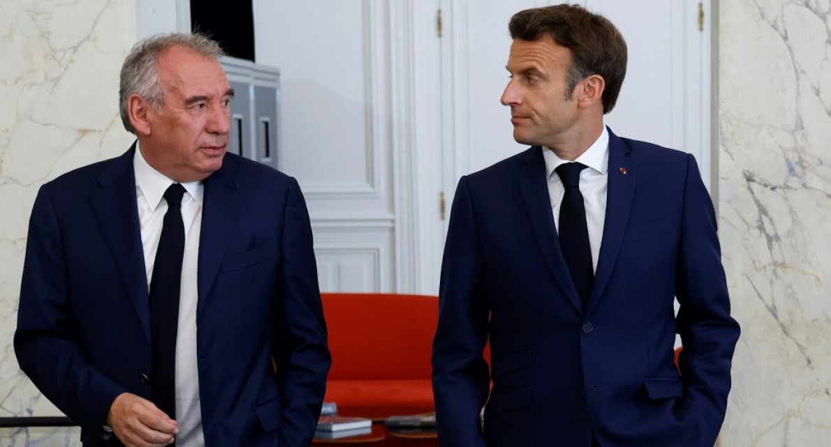 إيمانويل ماكرون وفرانسوا بايرو