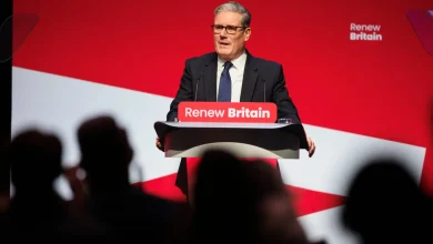 كير ستارمر خلال أشغال المؤتمر السنوي لحزب العمال البريطاني
