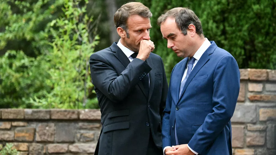 سيباستيان لوكورنو وإيمانويل ماكرون
