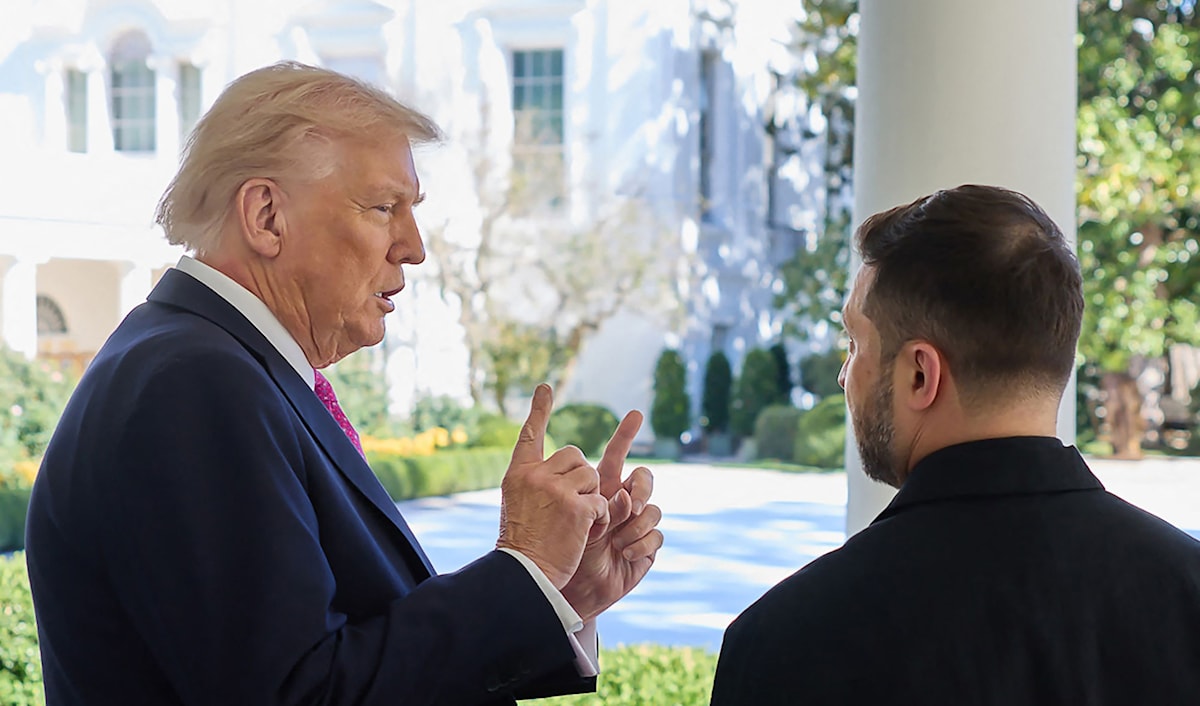 دونالد ترامب وفولوديمير زيلينسكي