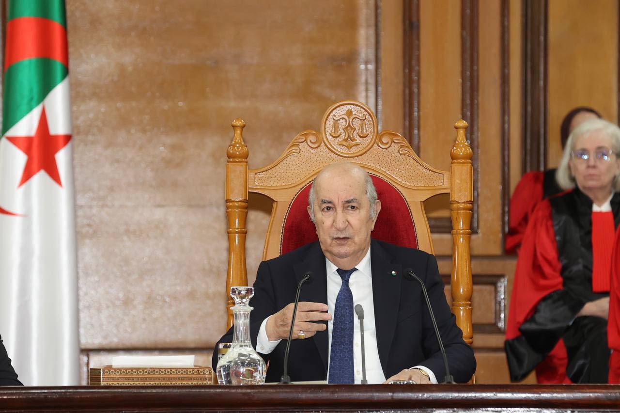 الرئيس الجزائري، رئيس المجلس الأعلى للقضاء، عبد المجيد تبون