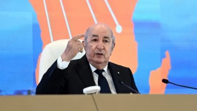 الرئيس الجزائري عبد المجيد تبون إشرافه بالمركز الدولي للمؤتمرات "عبد اللطيف رحال" على افتتاح لقاء مع المتعاملين الاقتصاديين